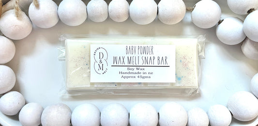 Baby powder snap bar wax melt